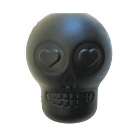 Skull Durable Rubber Chew Toy & Treat Dispenser