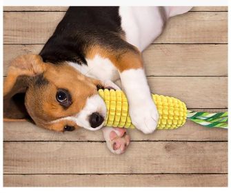 Dog Corn Stick Chew Toy Squeaky