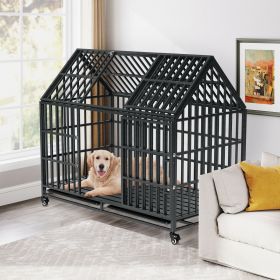 Heavy Duty Dog Crate with Roof