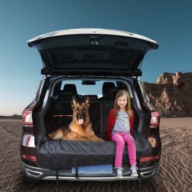 Dog Car Seat Cover, Back Seat Extender for Dogs,Dog Hammock for Car Backseat, Non Inflatable Dog seat Cover for Back seat,Hard Bottom Back Seat Protec