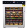 VEVOR Electric Food Dehydrator Machine, 800W Electric Food Dryer, 10 Stainless Steel Trays, with Digital Adjustable Timer & Temperature for Jerky, Her