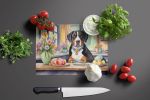 NEW Decorating Easter Greater Swiss Mountain Dog Glass Cutting Board Decorative Tempered Glass Kitchen Cutting and Serving Board Large Size Chopping B
