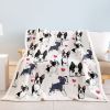 Boston Terrier Blanket Fleece Throw