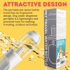 Portable Dog Water Bottle Dispenser 12 Oz, 11.8 x 7.9 x 9.2 Inch. Pack of 40 Pet Water Bottles for Dogs on Walks. ABS Dog Travel Water Bottle with Sil