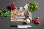 NEW Decorating Easter Boykin Spaniel Glass Cutting Board Decorative Tempered Glass Kitchen Cutting and Serving Board Large Size Chopping Board