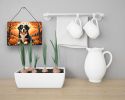 NEW Bernese Mountain Dog Fall Wall or Door Hanging Prints Aluminum Metal Sign Kitchen Wall Bar Bathroom Plaque Home Decor, 8HX12W, Multicolor