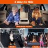 Dog Car Seat Cover, Back Seat Extender for Dogs,Dog Hammock for Car Backseat, Non Inflatable Dog seat Cover for Back seat,Hard Bottom Back Seat Protec