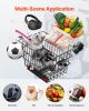Scooter Rear Basket Heavy Duty Mobility Basket with Handle 1 in Receiver