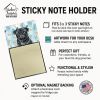 Black Pug 3x3 Pad Gift