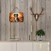 NEW Bernese Mountain Dog Fall Wall or Door Hanging Prints Aluminum Metal Sign Kitchen Wall Bar Bathroom Plaque Home Decor, 8HX12W, Multicolor