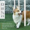 5 Pieces Dog Agility Training Equipment with Disc, Whistle, Weaves Poles, Adjustable Jumping Poles, Food Bag, Carry Bag