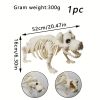 1pc 20.47 Inch Artificial White Dog Skeleton Simulation Simple Model Suitable For Halloween Decoration Indoor And Outdoor Decoration Christmas, Hallow