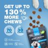 Hemp Calming Chews for Dogs Anxiety Dog Calming Treats with Melatonin Valerian Root Chamomile Extract & Vitamin B Complex Travel Pack Canine Chews for