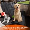 Dog Car Seat Cover, Back Seat Extender for Dogs,Dog Hammock for Car Backseat, Non Inflatable Dog seat Cover for Back seat,Hard Bottom Back Seat Protec