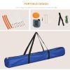 5 Pieces Dog Agility Training Equipment with Disc, Whistle, Weaves Poles, Adjustable Jumping Poles, Food Bag, Carry Bag