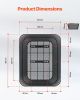 Rear Bike Basket Wire Mesh Bicycle Basket with Cargo Net Waterproof Cover