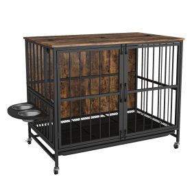 Dog Crate Furniture with Removable Trays