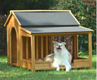 Dog Kennel With Roof Elevated Floor