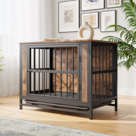 Dog Crate Furniture with Double Doors
