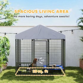 Escape-Proof Outdoor Dog Kennel with Roof