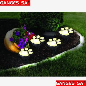 Solar Paw Print Garden Lights