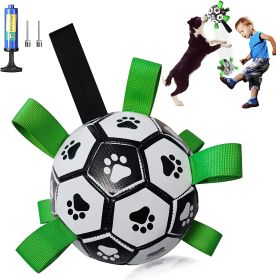 Durable Dog Football Ball Toy with Ring