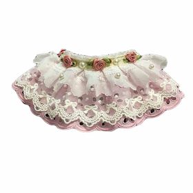 Pink Lace Retro Pet Collar