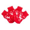 Christmas Pet Socks Red Elk