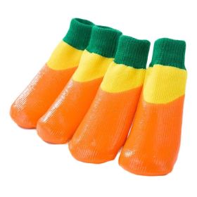Dog Socks Scratch Proof Orange