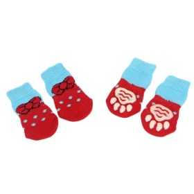 Dog Red Bowknots Socks