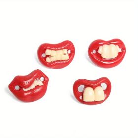 Dog Pacifier Toy – Red Lips Design