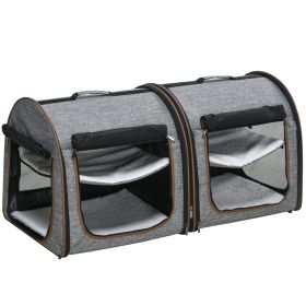 Portable PawHut Small Dog/Cat Cage with Soft Cushions