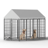 Large Dog Pen Outdoor Metal Fence with Roof