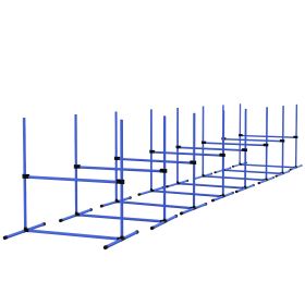 Dog Training Agility Equipment Set 8 Pieces Blue