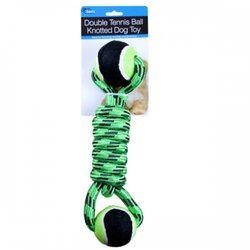 Dog Toy Double Tennis Ball Pack of 3