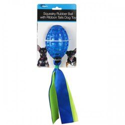 Rubber Squeaky Ball Dog Toys 6-Pack