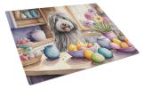 Glass Cutting Board Bergamasco Sheepdog