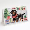 Christmas Note Cards Pack of 8 Dachshund