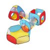 Kids 5-in-1 Play Tent Set with Tunnel & Hoop