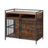 Dog Crate Furniture with Storage, Double-Door Design VEVOR 41"