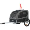 Pet Bike Carrier Trailer with Easy Fold & Wheels