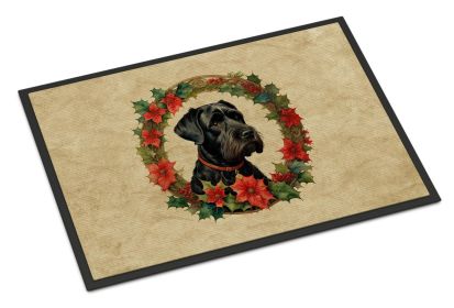 Holiday Entry Rug Giant Schnauzer