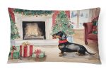 Dachshund Christmas Accent Pillow
