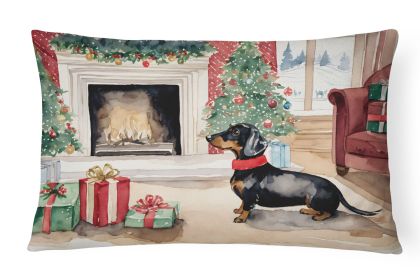 Dachshund Christmas Accent Pillow