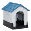 Large Plastic Dog House 33" Weather-Resistant