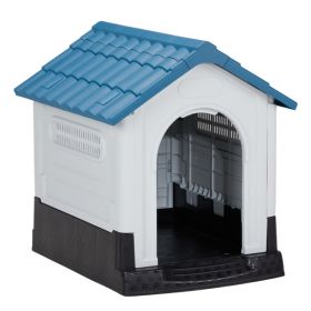 Large Plastic Dog House 33" Weather-Resistant