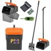 Pooper Scooper Set Dog Rake and Bin with Bag Dispenser