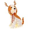Christmas Dog Figure with LED Lights 43.5 Inch