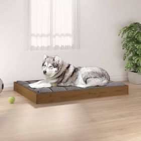 Dog Bed Solid Wood Pine Honey Brown
