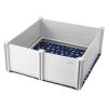 Dog Whelping Box PVC with Rails 48x48x18
